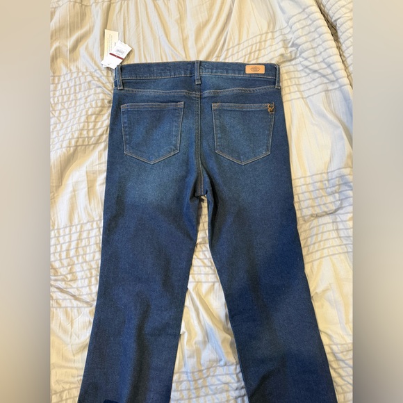 Sofia Vergara Womens Melisa Flare Jeans High Rise Dark Wash Stretch Size 4 - Picture 6 of 8